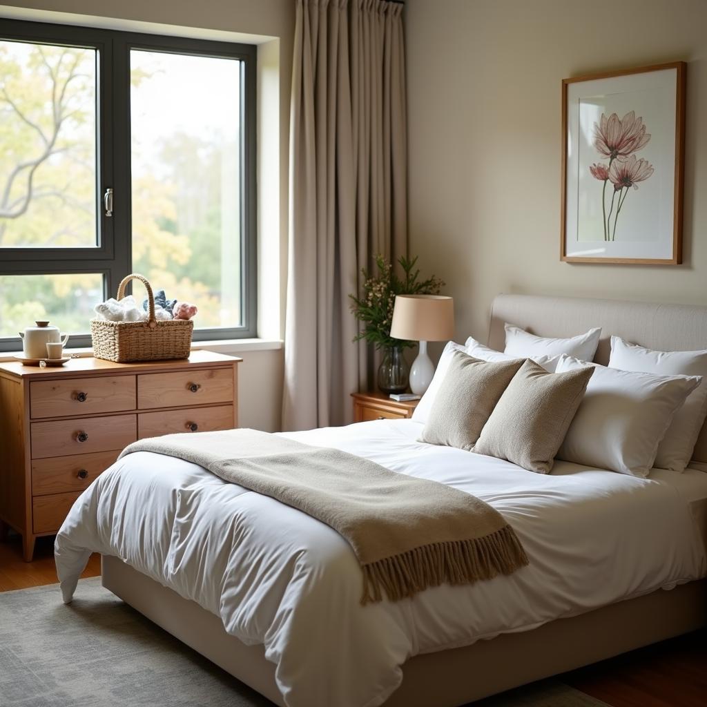 cozy guest bedroom setup