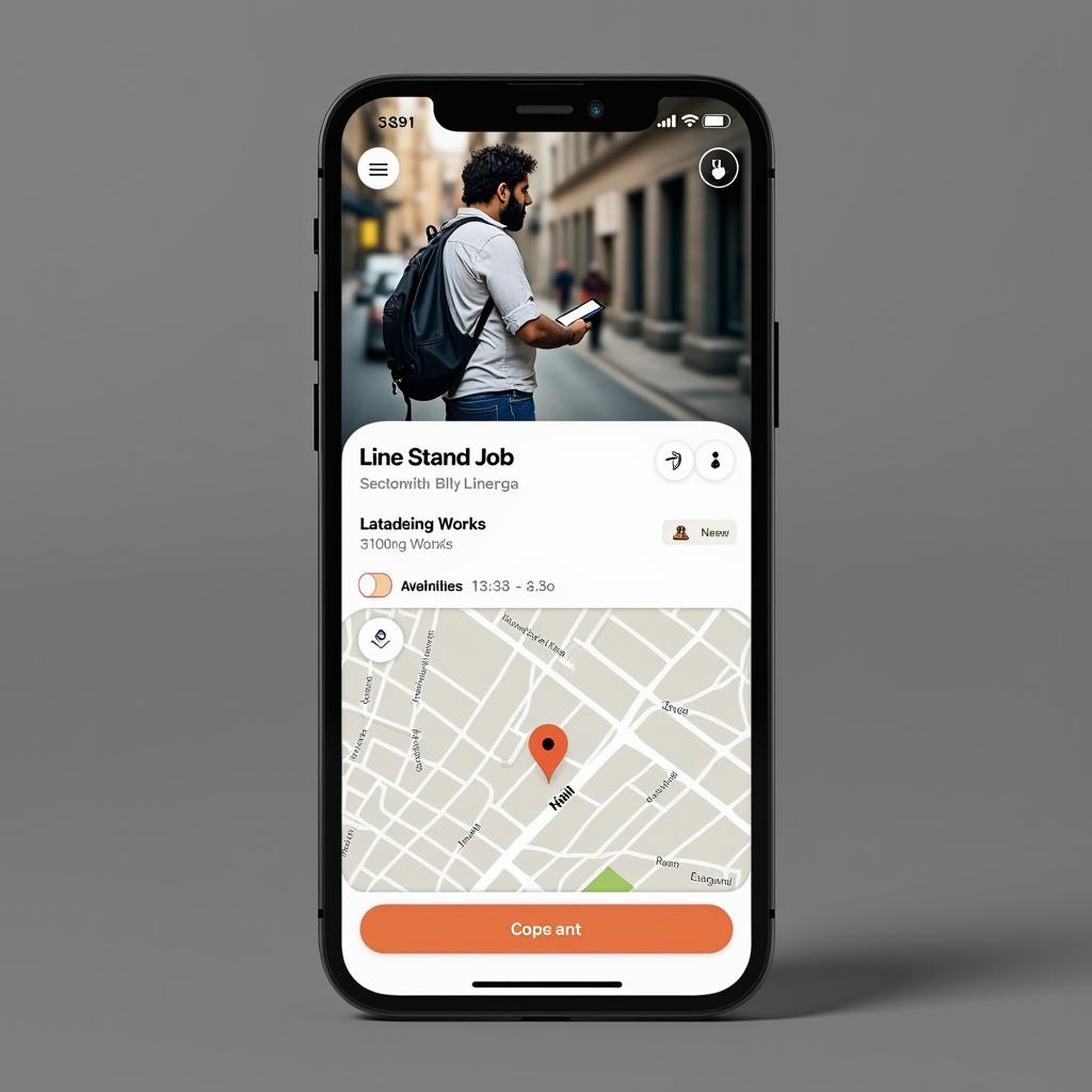 line standing gig app listing